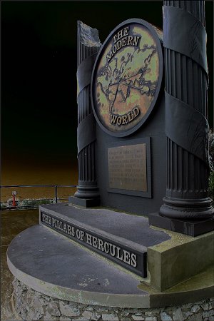 Monument to the Pillars of Hercules on Gibraltar.