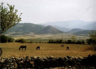 The landscape of Çamërisë, Southern Albania