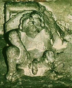 Corbel in the church of Sainte-Radegonde, Poitiers