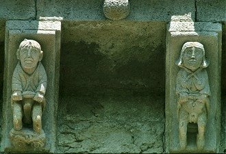 Corbels of the church of San Pedro de Tejada (Burgos)