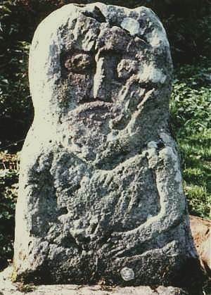 Figure from Lusty More Island, county Fermanagh.